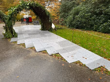 Rural Heavy duty plastic trackway mat for vehicle access